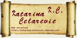 Katarina Čelarević vizit kartica
